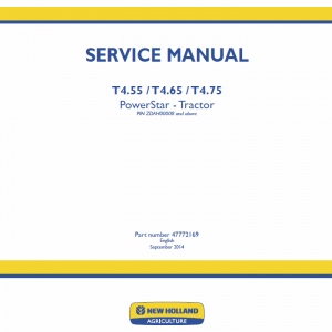 New Holland T4.55, T4.65, T4.75 Tractor Service Manual