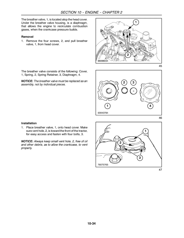 New Holland T1530 Tractor Service Manual