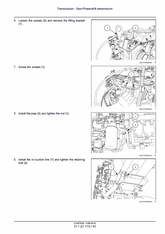 New Holland T5.100, T5.110, T5.120 Electro Command Tractor Service Manual