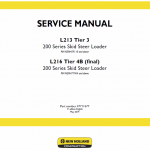 New Holland L213, L215, L216 Skidsteer Loader Service Manual