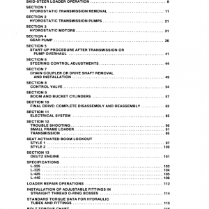 New Holland L225, L325, L425, L445 Skidsteer Service Manual