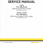 New Holland L234, C234 Skidsteer Loader Service Manual