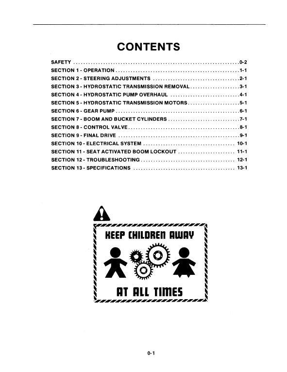 New Holland L451, L452, L454, L455 Skidsteer Loader Service Manual