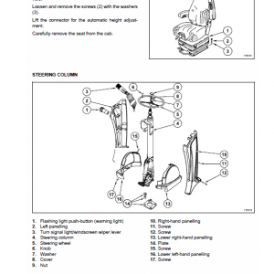 New Holland We190, We210, We230 Wheel Excavator Service Manual