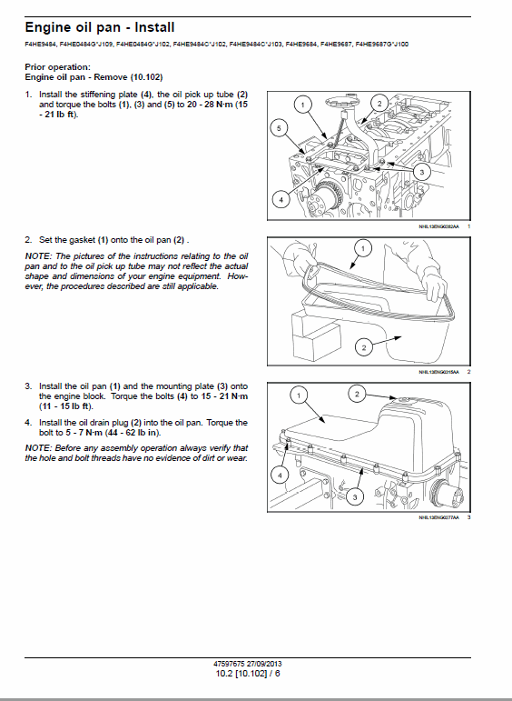 New Holland Engines F4ce/de/he Nef Tier 3 Service Manual