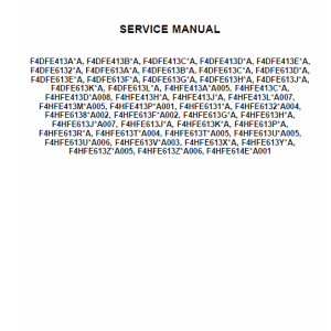 NEF Tier 4A Interim and Stage IIIB Engine Service Manual