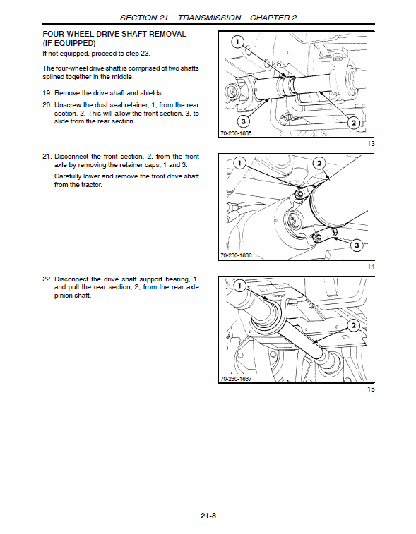 New Holland 70, 70a Tractor Service Manual