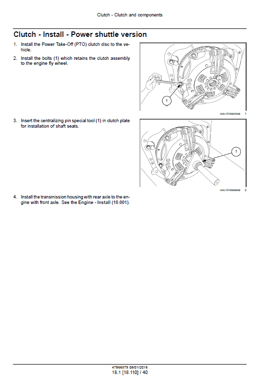 New Holland 8010, 9010 Tractor Service Manual