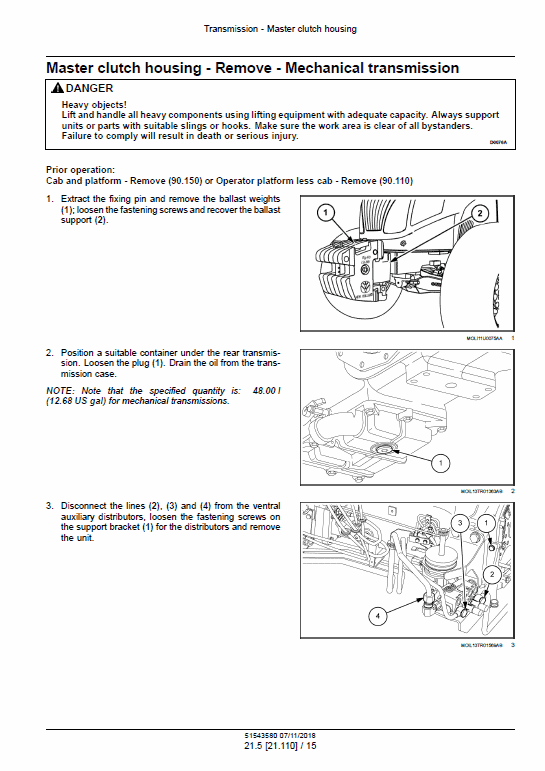 New Holland Powerstar 90, 100, 110, 120 Tractor Service Manual