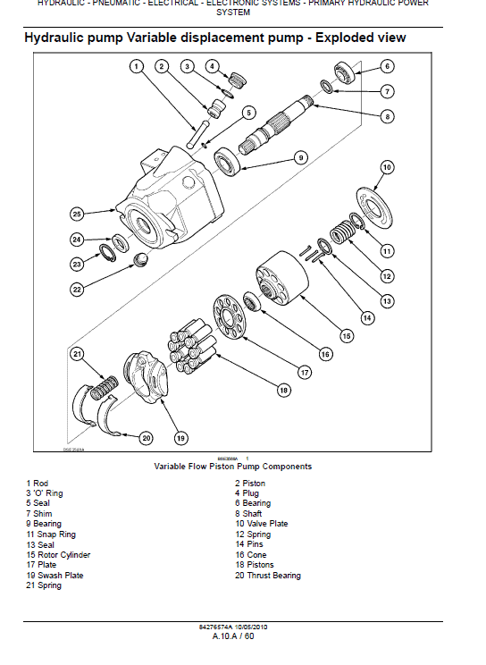 New Holland T6010, T6020, T6030 Tractor Service Manual