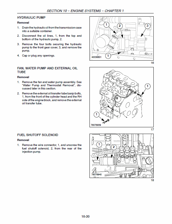 New Holland T1010, T1030, T1110 Tractor Service Manual