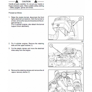 New Holland Tk65, Tk75, Tk76, Tk85, Tk95 Tractor Service Manual