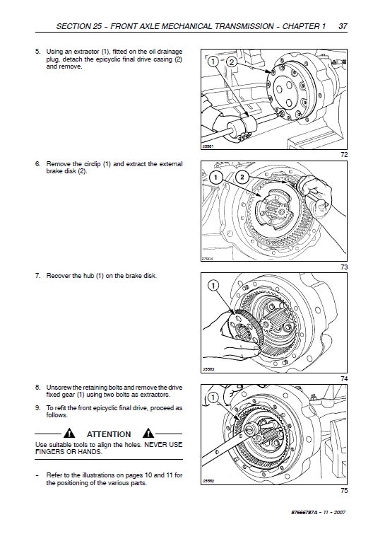 New Holland T4020, T4030, T4040, T4050 Delux Supersteer Tractor Manual