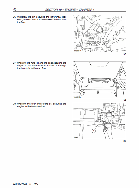 New Holland Td60d, Td70d, Td80d, Td90d, Td95d Tractor Service Manual