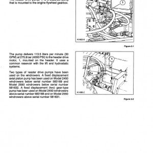 New Holland 2450, 2550 Tractor Service Manual