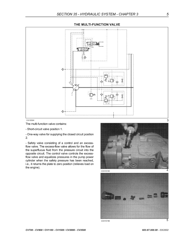 New Holland Cv700, Cv900, Cv1100 Compactor Service Manual