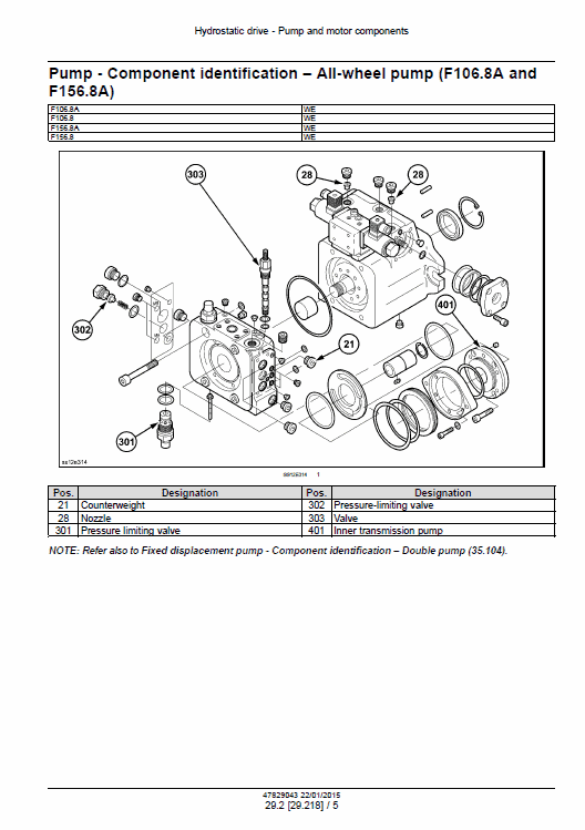 New Holland F106.8, F106.8a, F156.8, F156.8a Motor Grader Manual