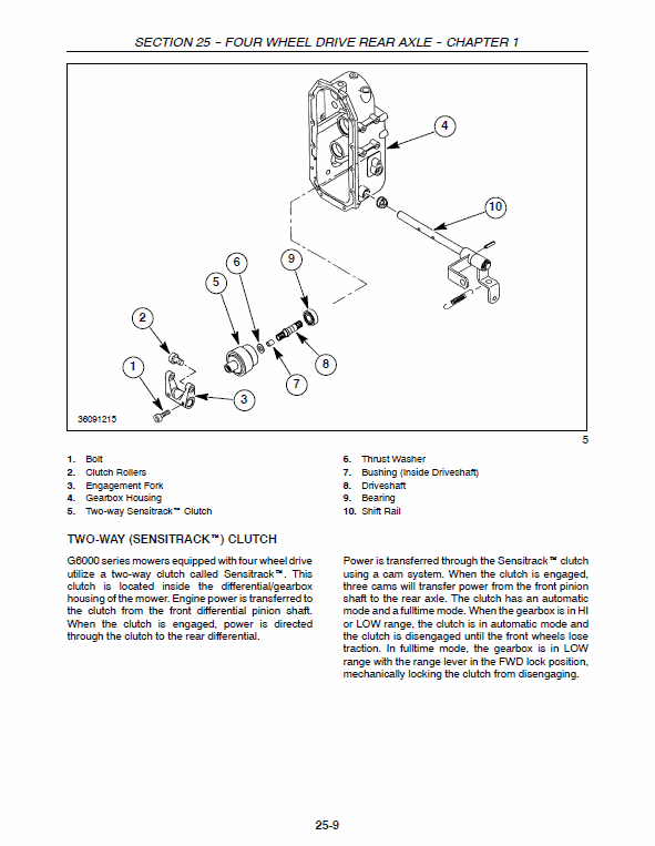 New Holland G6030, G6035 Mowers Service Manual