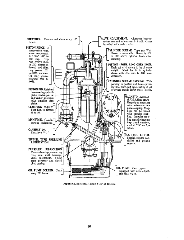 Case D Series Tractor Engine Service Manual