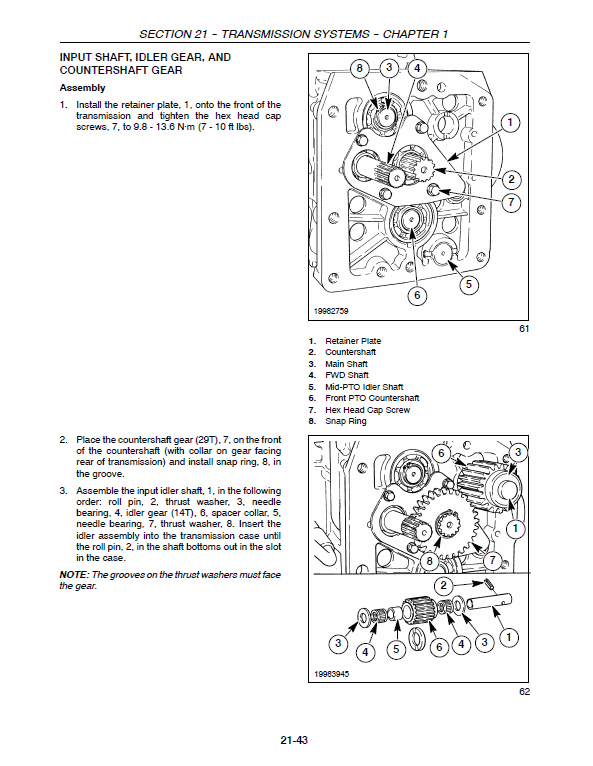 New Holland Tc21da, Tc24da Tractor Service Manual