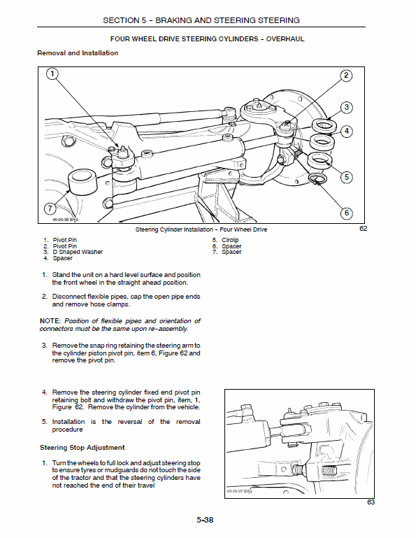 New Holland Ts90, Ts100, Ts110 Tractor Service Manual