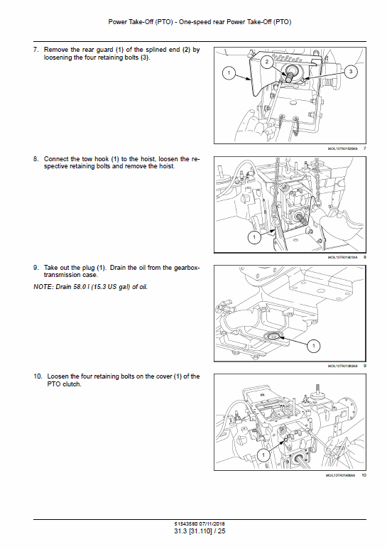 New Holland Powerstar 90, 100, 110, 120 Tractor Service Manual