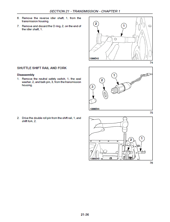 New Holland T2310, T2320, T2330 Tractor Service Manual