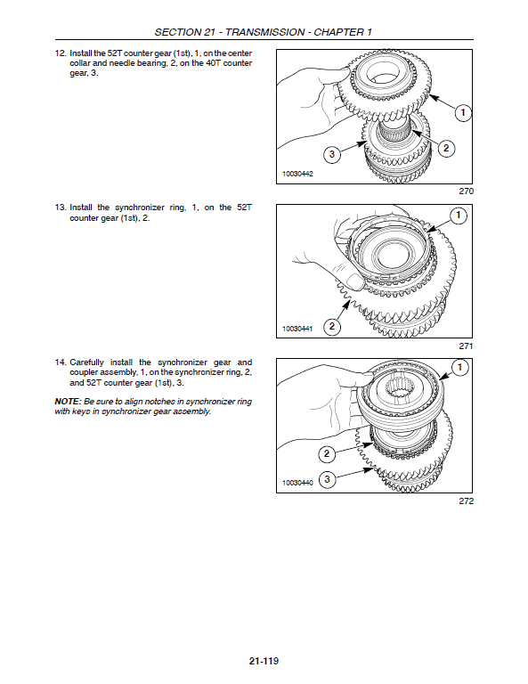 New Holland T2410, T2420 Tractor Service Manual