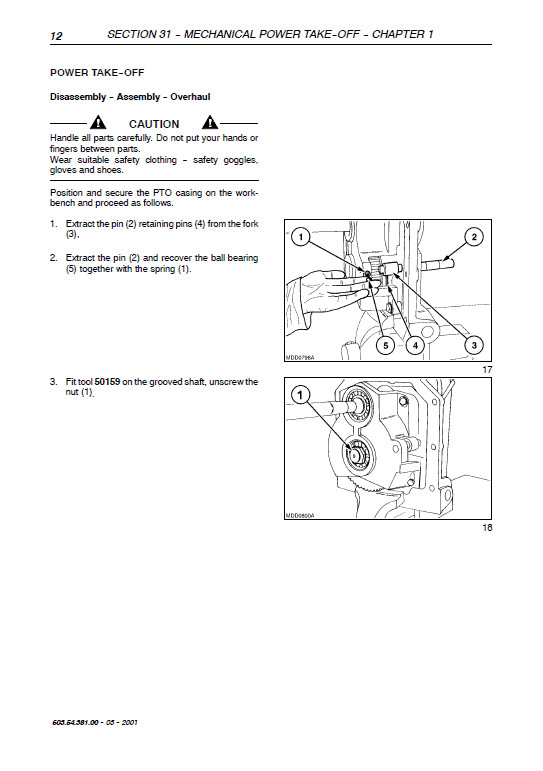 New Holland Tk65, Tk75, Tk76, Tk85, Tk95 Tractor Service Manual