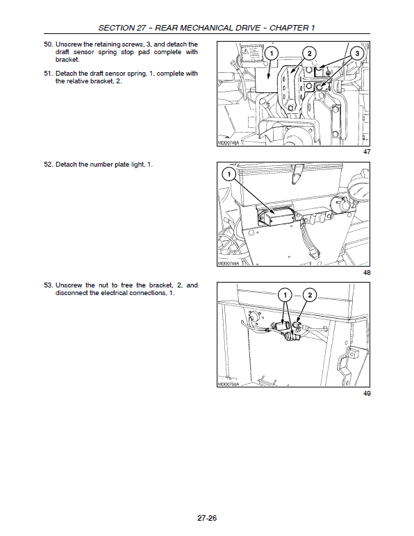 New Holland Tk75va, Tk80a, Tk80ma Tractor Service Manual