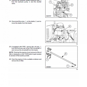 New Holland Tc31, Tc35, Tc40, Tc45 Tractor Service Manual