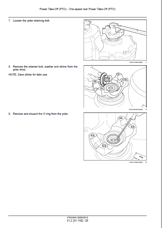 New Holland T9.435, T9.480, T9.530, T9.565 Tractor Service Manual