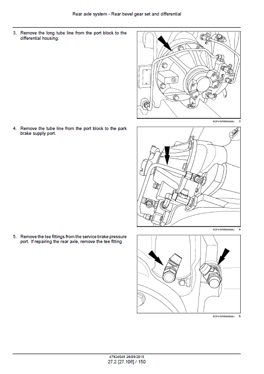 New Holland T9.600, T9.645, T9.700 Tractor Service Manual