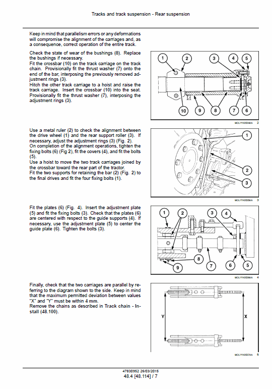 New Holland Tk4020f, Tk4020v, Tk4030, Tk4040, Tk4040m Tractor Manual