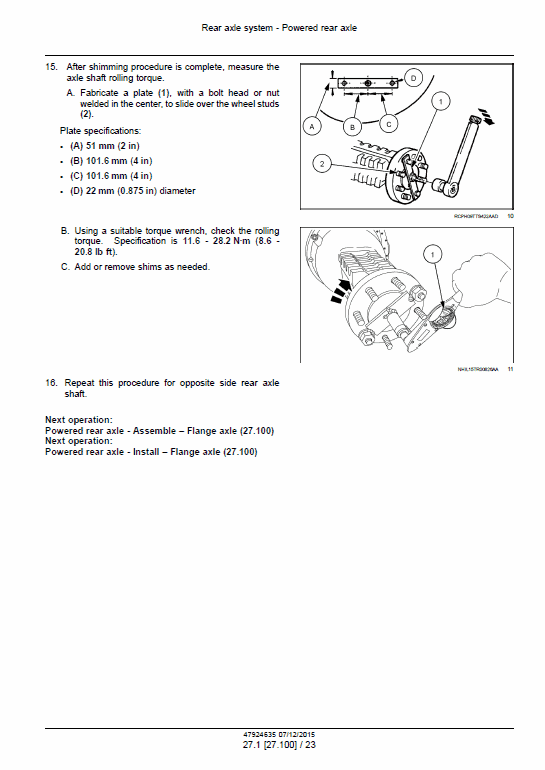 New Holland Ts6.110 Hc, Ts6.120 Hc Tractor Service Manual