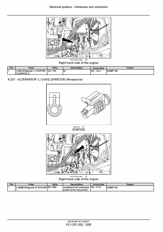 New Holland T7.290, T7.315 Tractor Service Manual