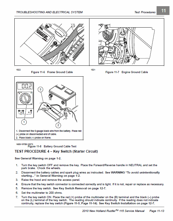 New Holland 115 Rustler Service Manual