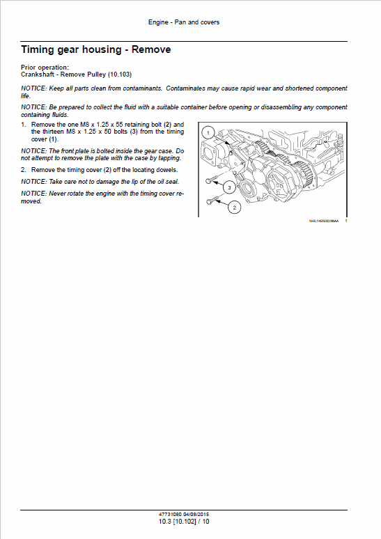 Cnh L3al, L3bl Tier 3 Engine Service Manual