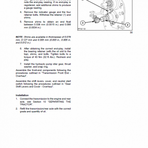 New Holland Tb100, Tb110, Tb120 Tractor Service Manual