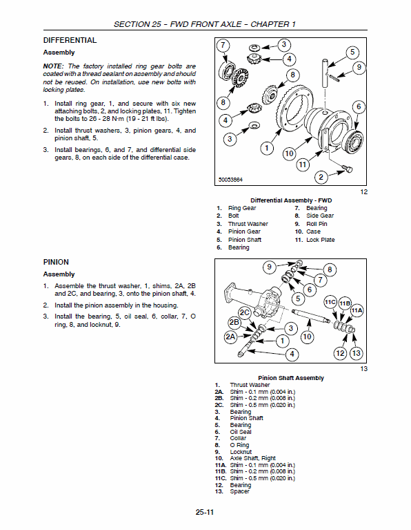 New Holland Tc23da, Tc26da Tractor Service Manual