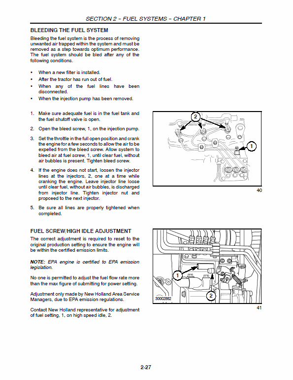 New Holland 3415 Tractor Service Manual