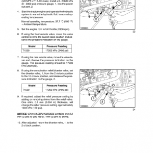 New Holland T1530 Tractor Service Manual