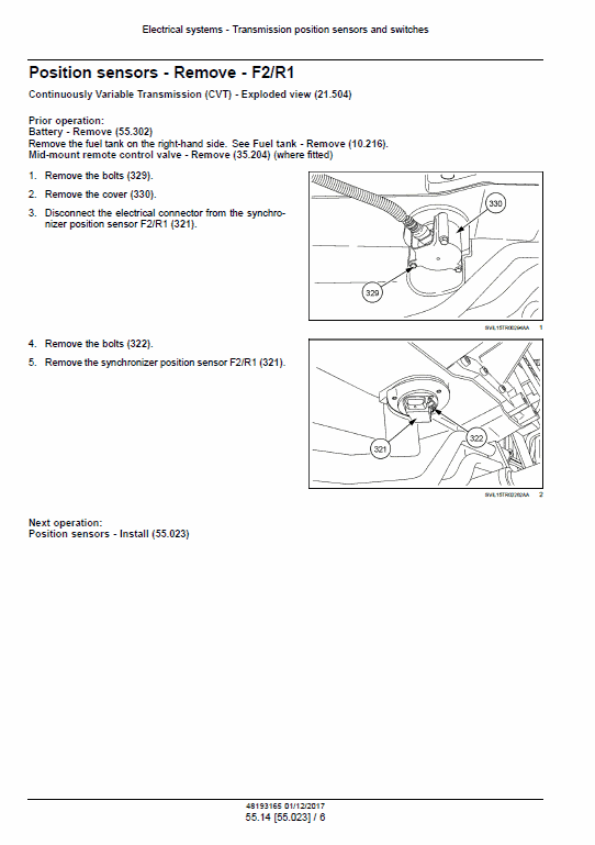 New Holland T7.290, T7.315 Tractor Service Manual