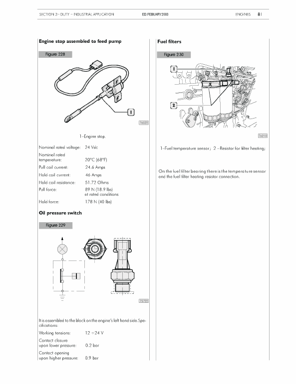 New Holland 445 M2, 445t M2, 668t M2 Engine Service Manual