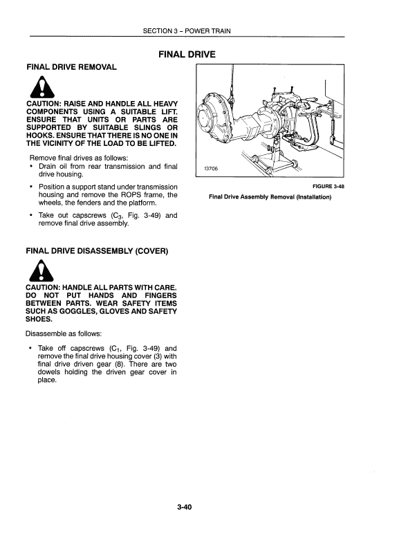 New Holland 3010s, 4010s, 5010s Tractor Service Manual