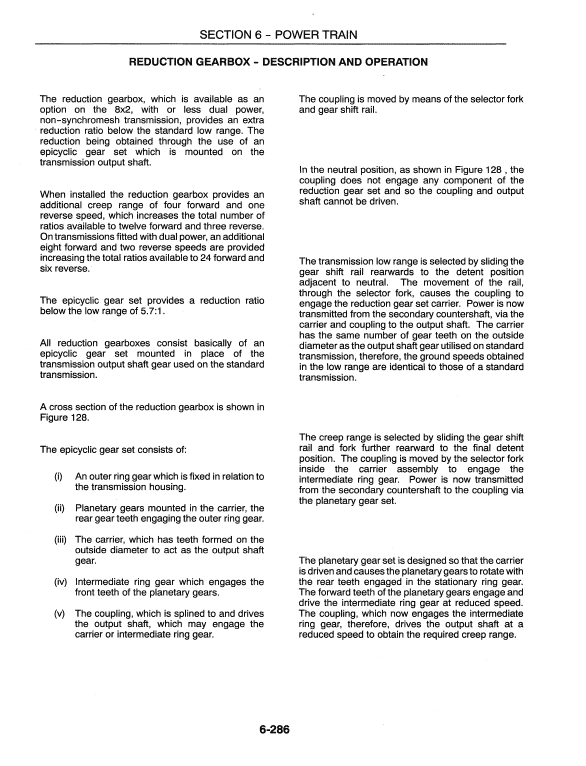 New Holland Ts90, Ts100, Ts110 Tractor Service Manual