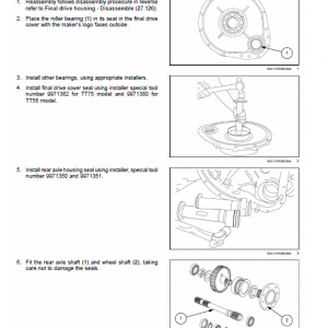 New Holland Tt55, Tt65, Tt75 Tractor Service Manual