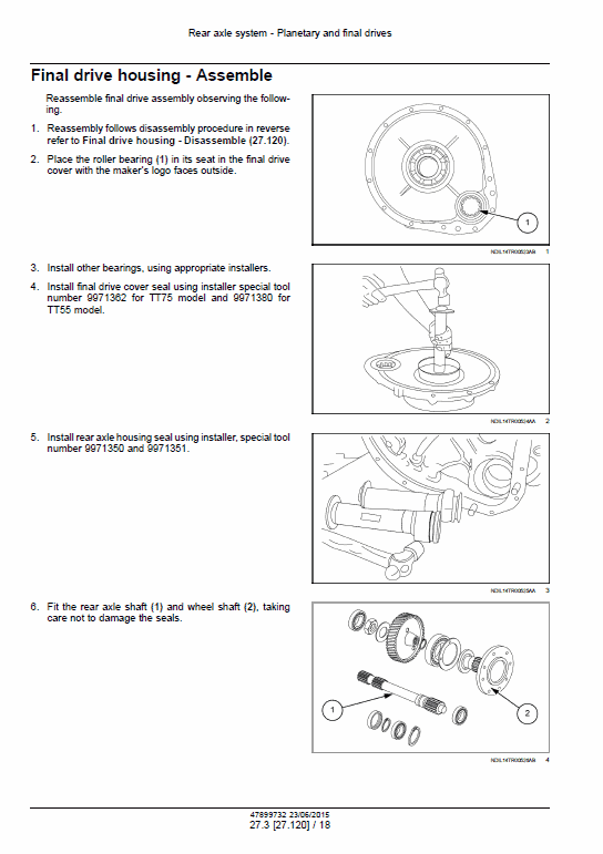 New Holland Tt55, Tt65, Tt75 Tractor Service Manual