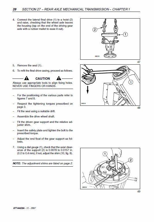 New Holland T4040, T4050 Tractor Service Manual