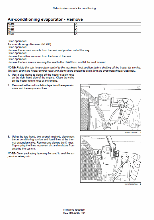 New Holland T8.270, T8.295, T8.325, T8.355, T8.385 Tractor Service Manual